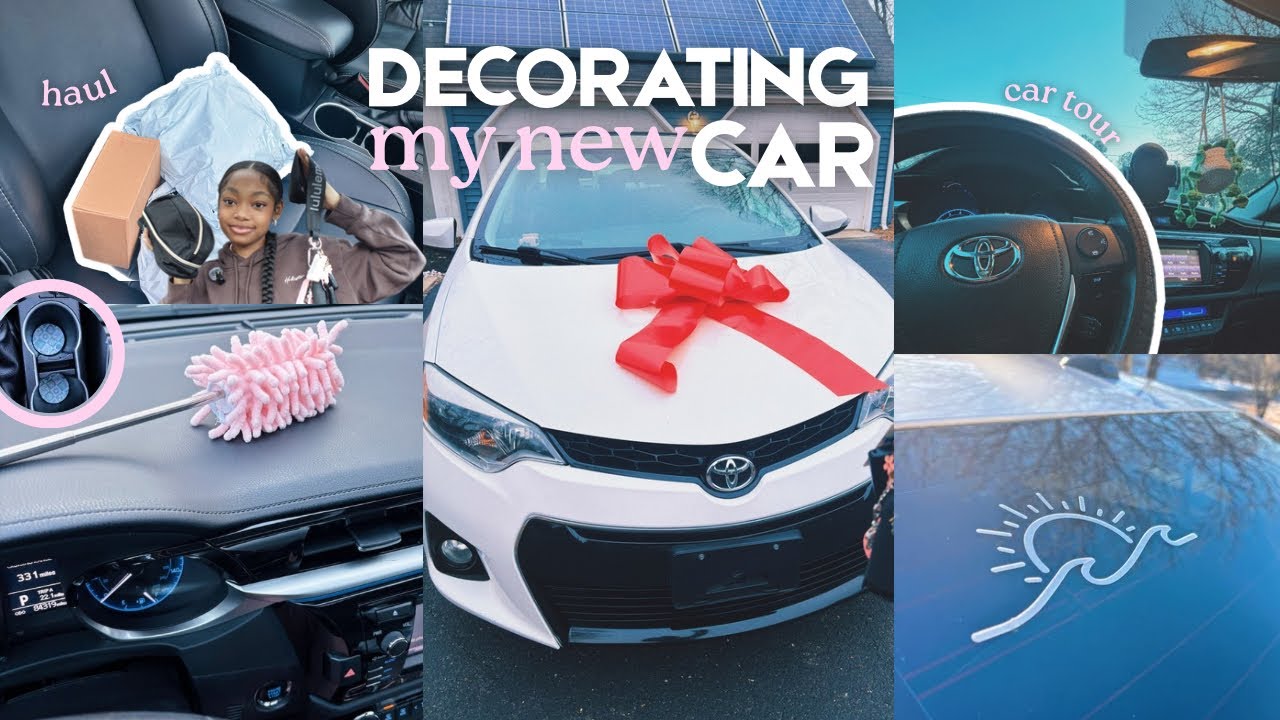 Украшаем вместе мою первую новую машину 🎀 | Обзор покупок для украшения автомобиля | Toyota Corolla