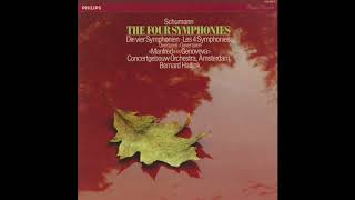 Silent Tone Record/シューマン：交響曲全集（4曲），「ゲノヴェーヴァ」序曲，「マンフレッド」序曲/ベルナルト・ハイティンク指揮コンセルトヘボウ管弦楽団/サイレント・トーン・レコード
