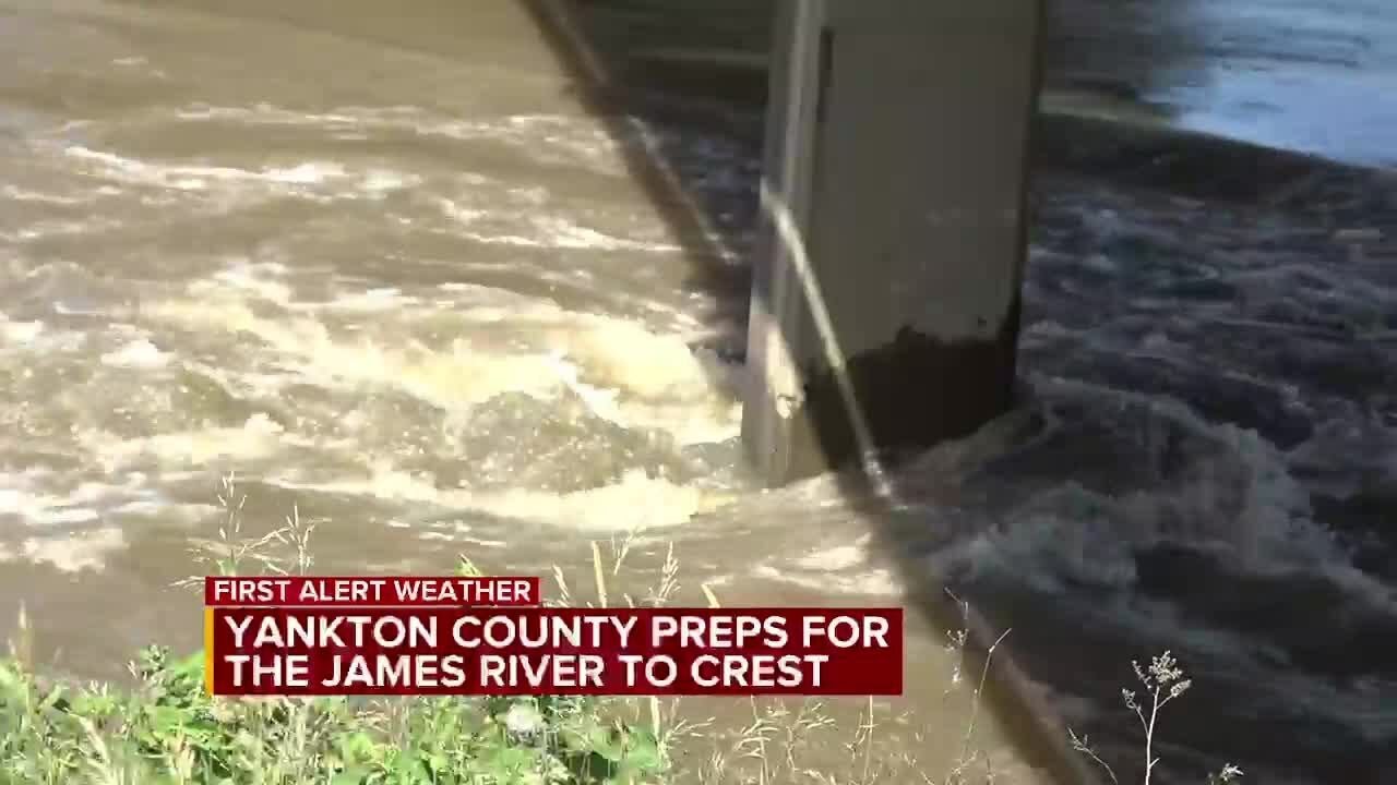 Yankton county preps for the james river to crest youtube