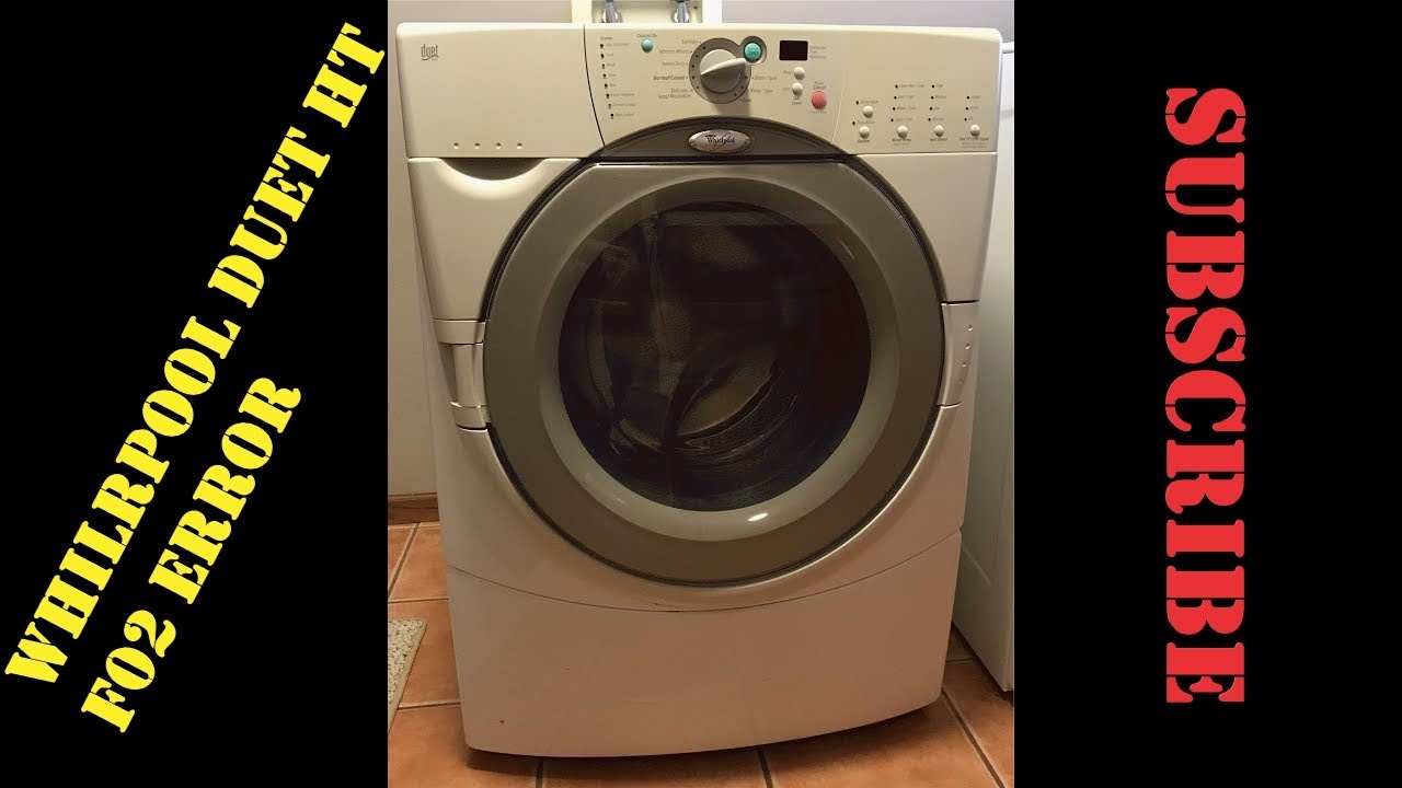 SUBSCRIBE : DIY Whirlpool Duet HT Washer Repair F02 Error - YouTube