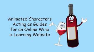 Glass &amp; Bottle Animation (e-Learning Guides for a Wine Website)
