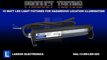 10 Watt LED Light Fixtures for Hazardous Location Illumination - 20ft Cord - Low Voltage - C1D2