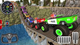 Impossible Police Car Racing Offroad 3D - Car Extreme Mega Ramp Driving - Android / IOS GamePlay #1 screenshot 2