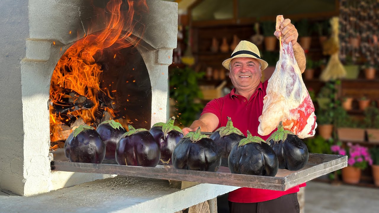 Огромные Баклажаны, Фаршированные Бараньей Ногой — НЕВЕРОЯТНЫЙ Деревенский Вкус!