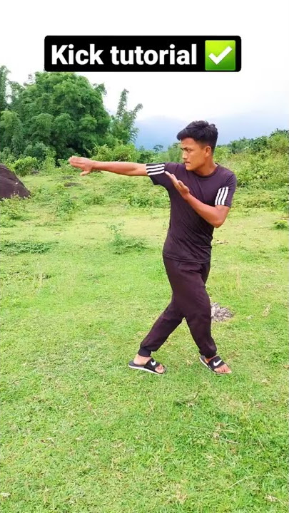 jump spin back kick tutorial✅ #shorts