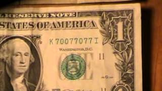 2006 $1 one dollar star bank note mismatched serial number error