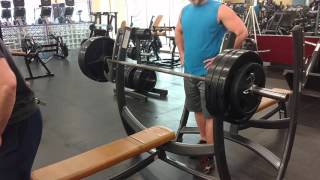 365 bench press PR
