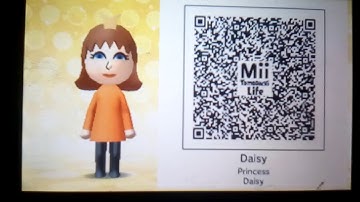 My Mii Mario peach luigi and Sherb qr codes