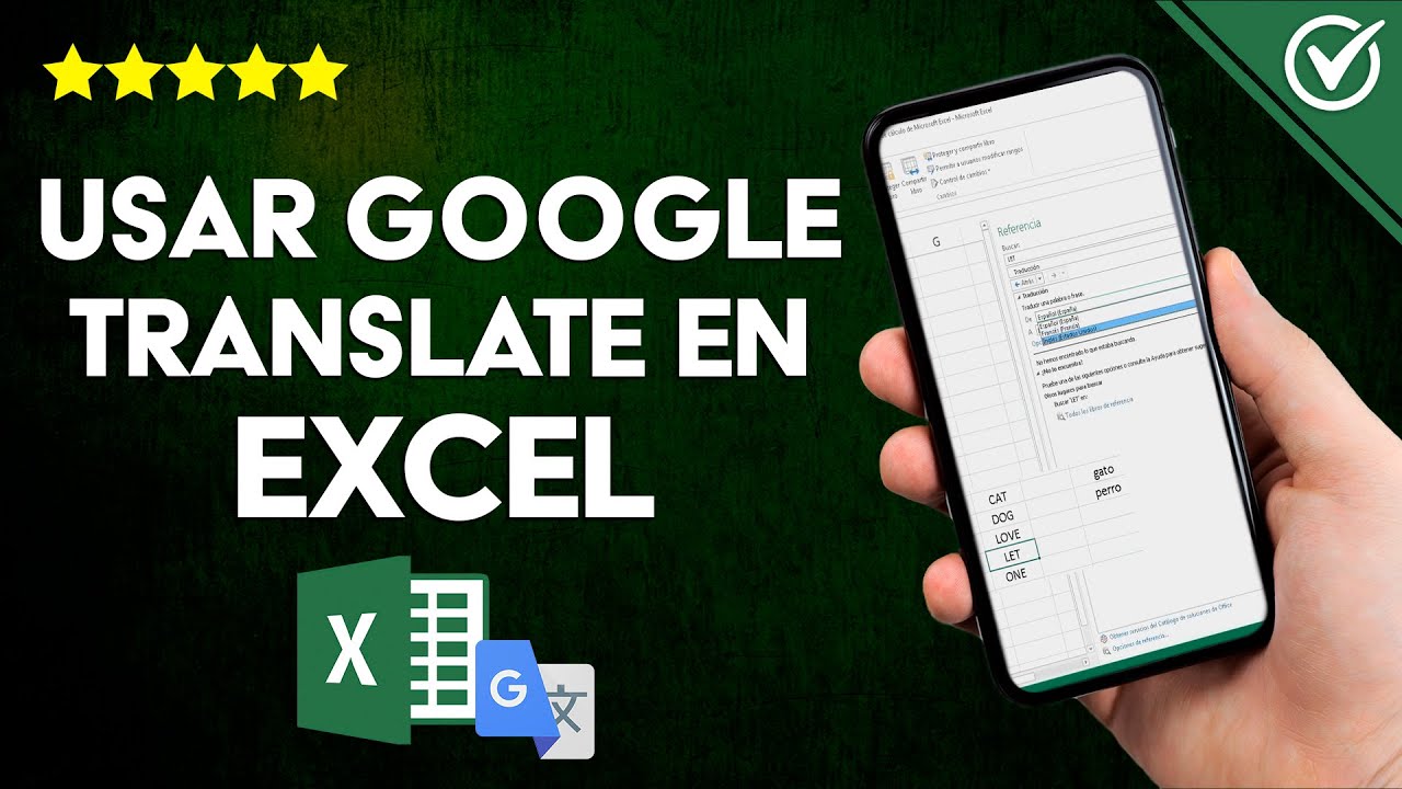  C mo Usar GOOGLE TRANSLATE En Un Archivo Excel Herramientas Locales