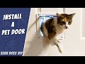 DIY Pet Door | Install a Pet Door in less than 20 minutes! 🐶🐱