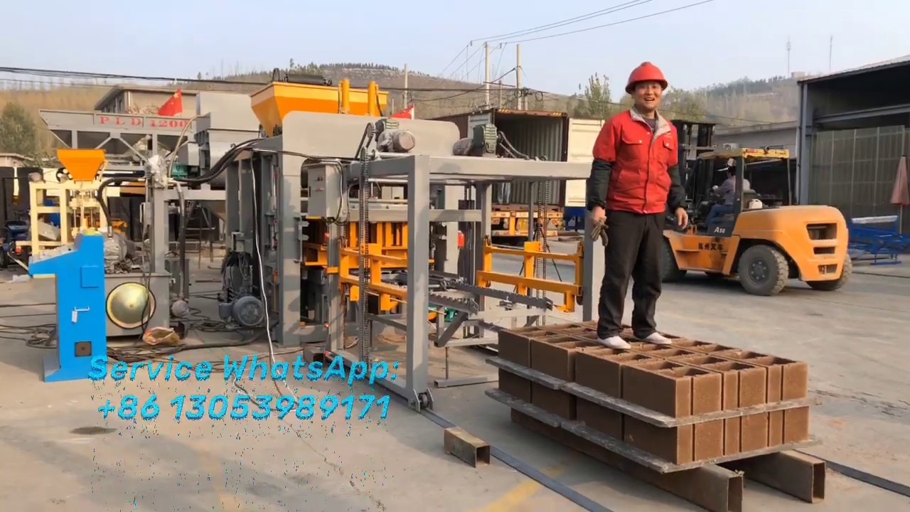 Ethiopia customer test The 390th QT10-15 hydraulic automatic concrete ...