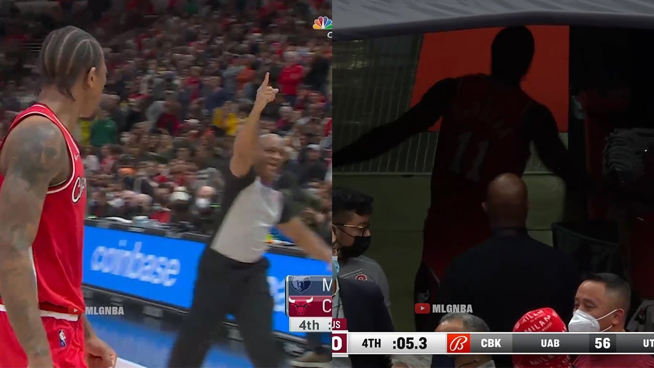 DeMar DeRozan punches a water cooler in frustration after gets ejected