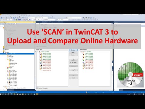 BK07.  Use 'Scan' in TwinCAT 3 to Upload and Compare Hardware Configuration