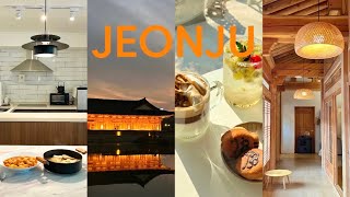 전주 2박 3일 여행 vlog⛪️🧡｡‧˚[전주 한옥마을&숙소 추천] 연화정 도서관 • 자매갈비전골 • 너의, 고요 • 다우랑 • 길거리야 • 달과 기와 • 안녕, 전주 • 오목대