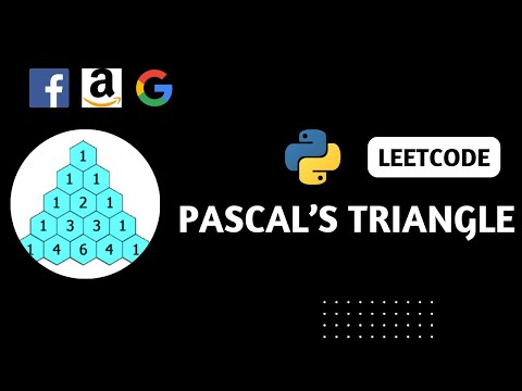 Pascle's Triangle | LeetCode | Solution Python - Interview Question DSA