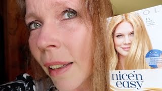 First Time Dying my hair Blonde! - Nice n Easy Hair Dye