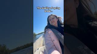 The duality of spring break for students… #study #holiday #wildlife #college #shorts #youtubeshorts