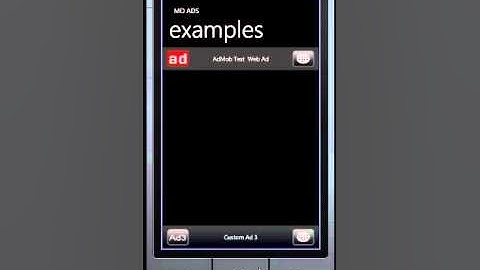 MoAds - Custom Win Phone 7 Ad Control with AdMob and Custom Ad Services