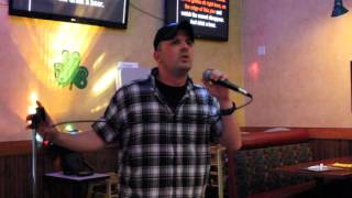 Jared singing Drink A Beer by Luke Bryan