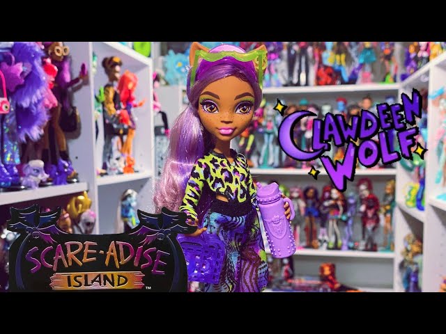 Monster High Scare-adise Island Clawdeen Wolf Fashion Doll with Swimsuit &  Accessories 