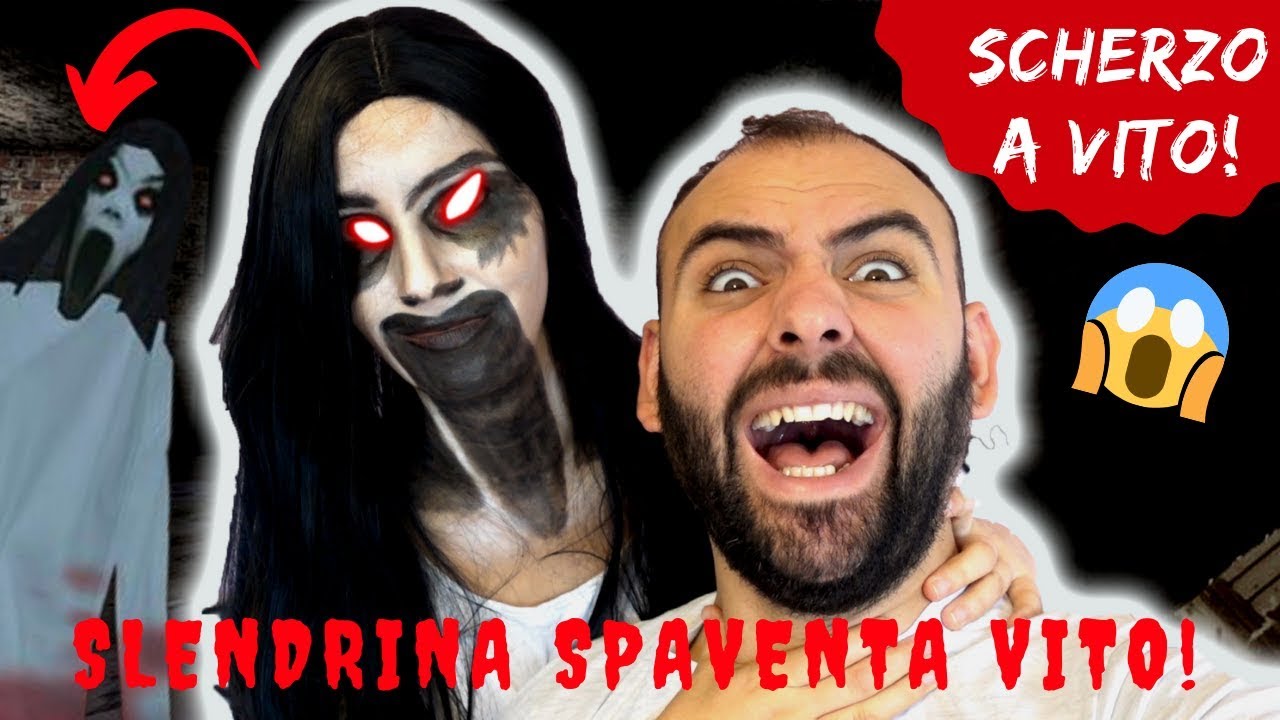 SLENDRINA SPAVENTA VITO *Scherzo e makeup halloween tutorial*
