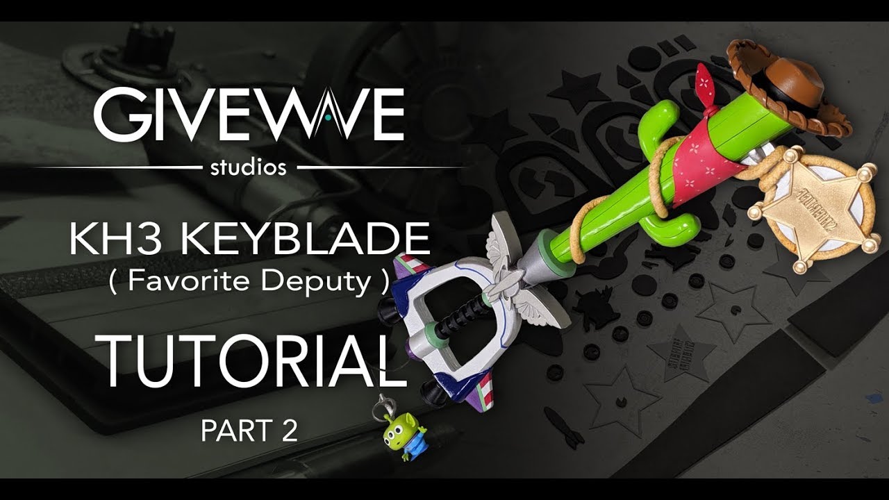EVA Foam Toy Story "FAVORITE DEPUTY" Key blade from Kingdom Hearts ( TUTORIAL ) Pt. 2