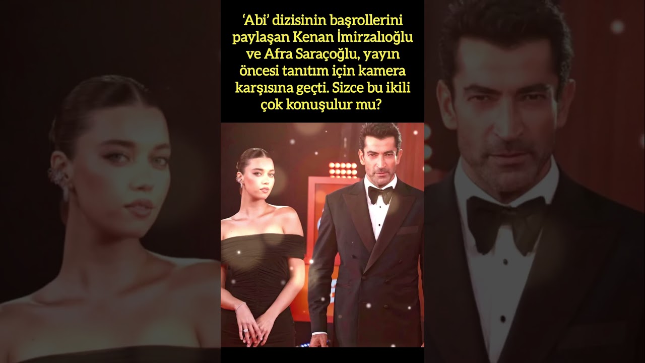 KENAN İMİRZALIOĞLU VE AFRA SARAÇOĞLU’NDAN “ABİ” DİZİSİ TANITIM POZLARI! 🎬✨