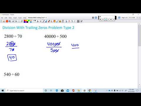 Division With Trailing Zeros Problem Type 2