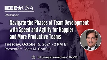 Webinar: Navigate the Phases of Team Development With Speed & Agility - 5 October 2021