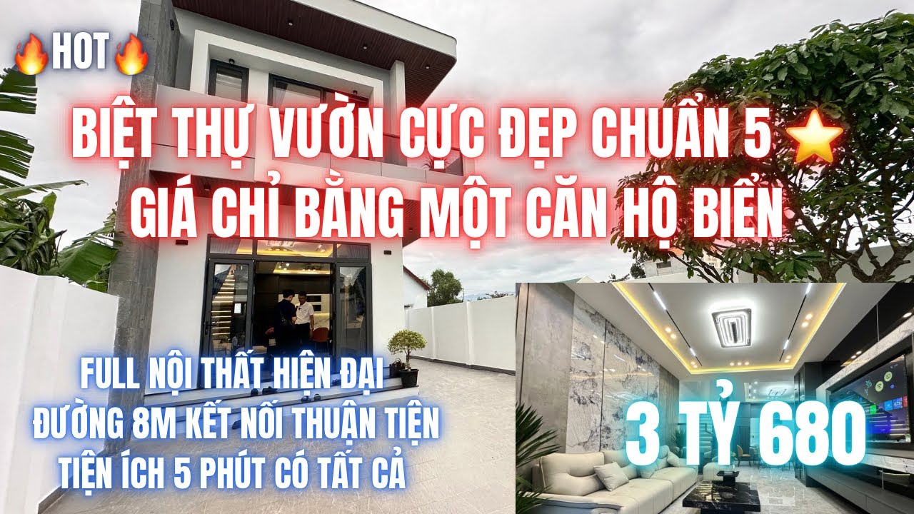 🔥HOT!!! Biệt Thự Vườn Với Đơn Giá Chỉ Bằng Căn Hộ Biển, Full Nội Thất Vào Ở Ngay.