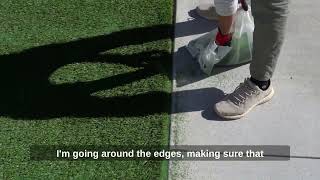 Spreading Infill | How to Install Artificial Turf Information