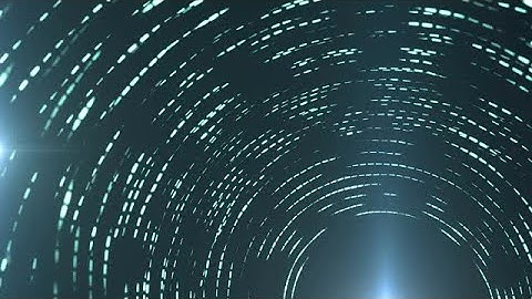 Cyan Circular Light Trails Stock Motion Graphics