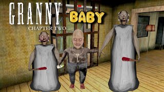 Granny Chapter 2 Baby Granny aur Baba Grandpa Mode😂 | full gameplay  With Hard mode