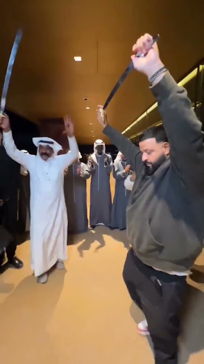 DJ Khaled is Dancing with Swords in Alula Saudi Arabia 🇸🇦 #djkhaled #alula #saudiarabia