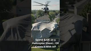 Hiring the 20K$ Helicoptor for the shot OR Using AI