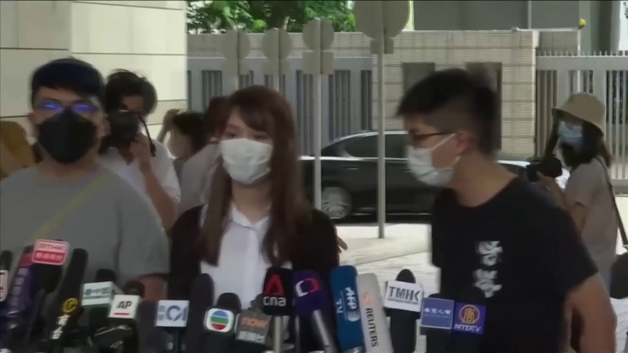 LIVE: Joshua Wong, other Hong Kong activists speak before a court hearing