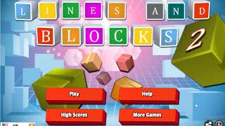 Lines and blocks 2 Play the best free Mind Games online with the brain screenshot 1