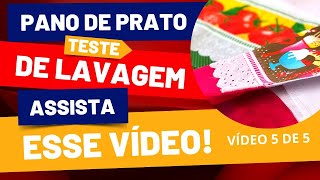 Teste de Lavagem: Tirando Manchas do Pano de Prato Criativo 05 de 05