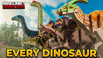 I Trapped All Herbivore Dinosaurs in Hardcore Minecraft