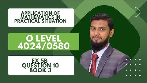 Q10 ex 5b book 3 Edition 7 Application of mathematics in practical situation| Taxation 4024/0580