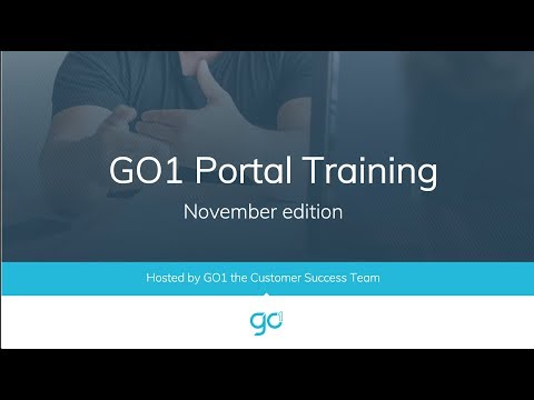 GO1 Portal Training for Admins - November edition