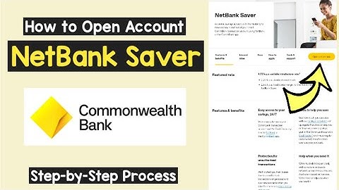 Open Commonwealth NetBank Saver Account | Register CommBank NetBank Saver Savings Account | Open A/c