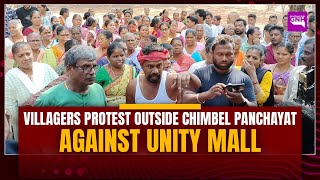 Villagers Protest Outside Chimbel Panchayat Against Unity Mall