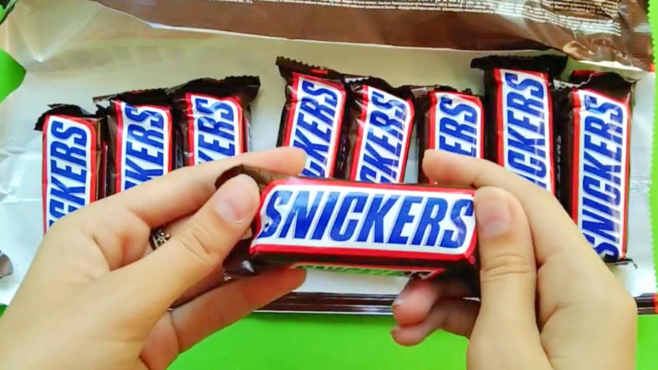 Snickers Video Satisfying ASMR Video | Unpacking Snickers Box - YouTube