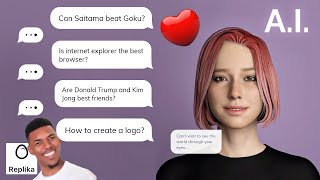 I installed this A.I. App REPLIKA and asked it about Anime, Tech, Politics and Photoshop! screenshot 4