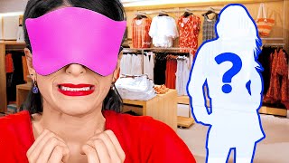 BLINDFOLDED FOR 24 HOURS CHALLENGE || Blindfolded Makeup, Shopping! Funny Pranks By 123 GO!CHALLENGE