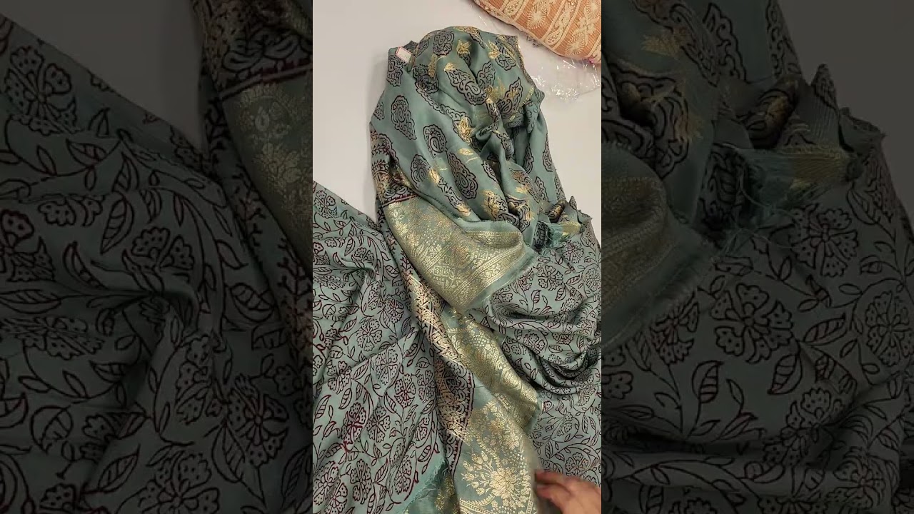 Ramzan special suitsvin Dola silk banarsi handlooms handblock pure cotton wholesale 7995319085