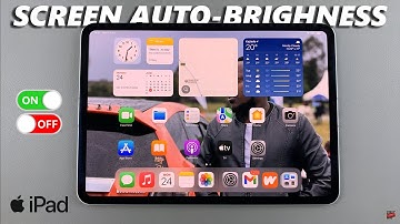 How To Turn ON & OFF Automatic Screen Brightness On iPad