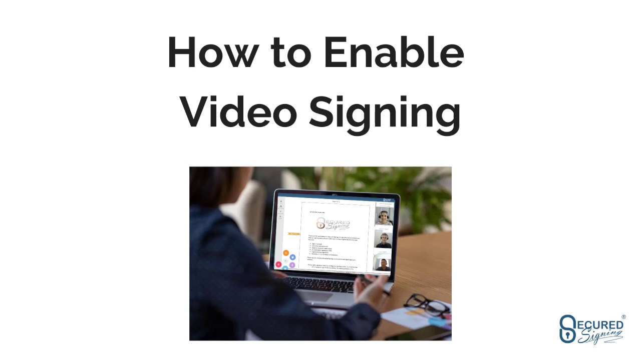 How to turn on Video Signing - YouTube