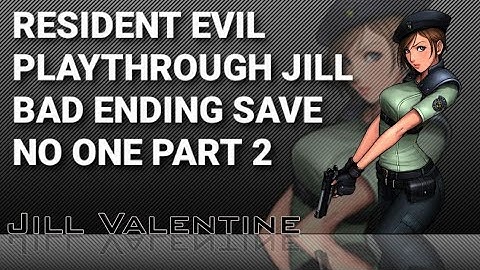 Resident evil ps1 playthrough Jill bad ending save no one part 2
